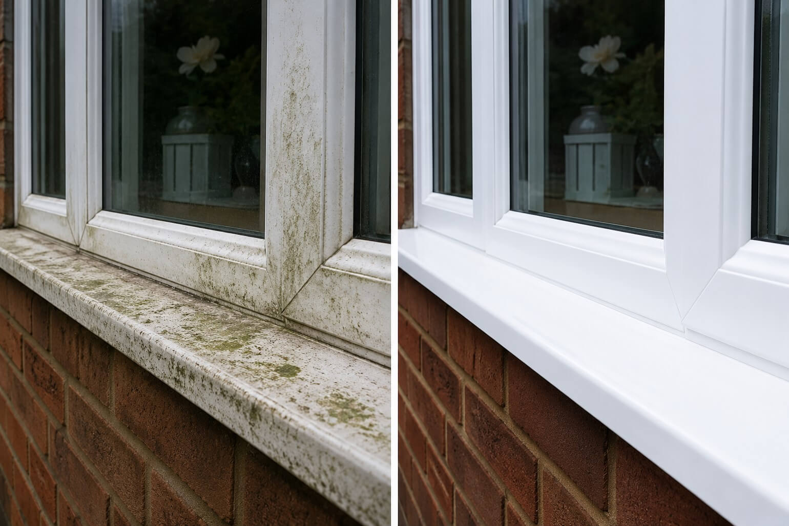 upvc cleaning image before after